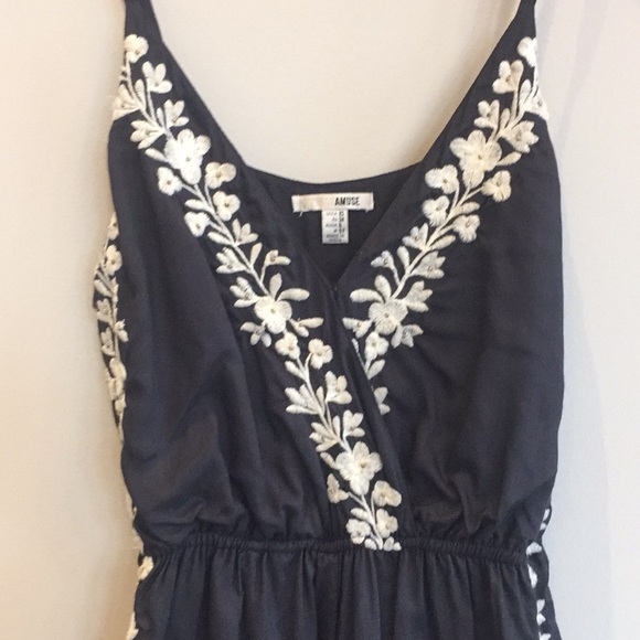 Blue Embellished Romper Adjustable Straps - XS - Picture 2 of 6
